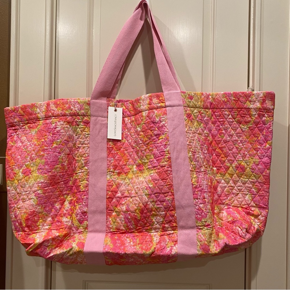 Love Shack Fancy Cyndi Tote Swaying Coral - Picture 5 of 6